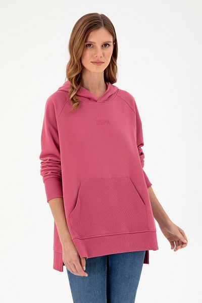 U.S. Polo Assn. Pink Hooded Women's Sweatshirt - 50296944 -Vr167