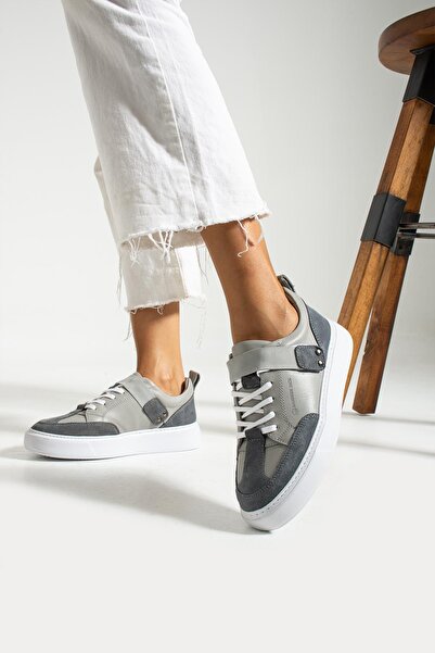 Hammer Jack Bonde Genuine Leather Gray Women's Shoes