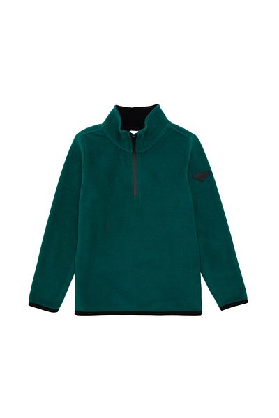 U.S. Polo Assn. Boy's Dark Green Fleece Sweatshirt - Half Zip 50298060 -Vr079