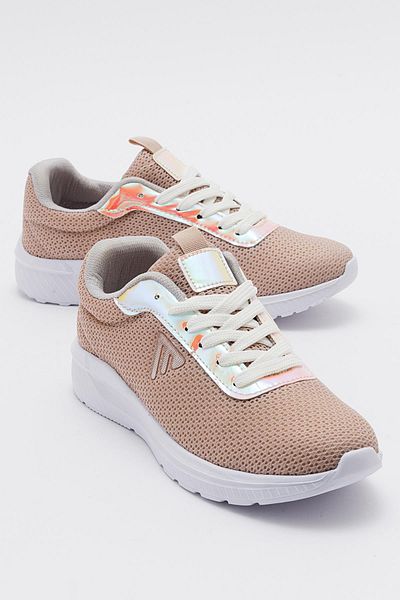 Ccway Anorak Lace-Up Women's Sports Shoes Beige White