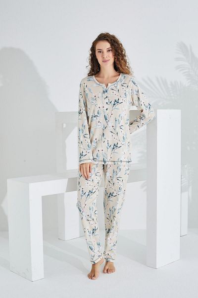 Etoile 100% Cotton Long Sleeve Women's Pajamas Set 98283