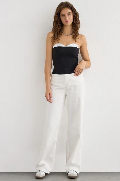 Hiccup Crop Top με Κορσέ - Σχέδιο δύο στρώσεων