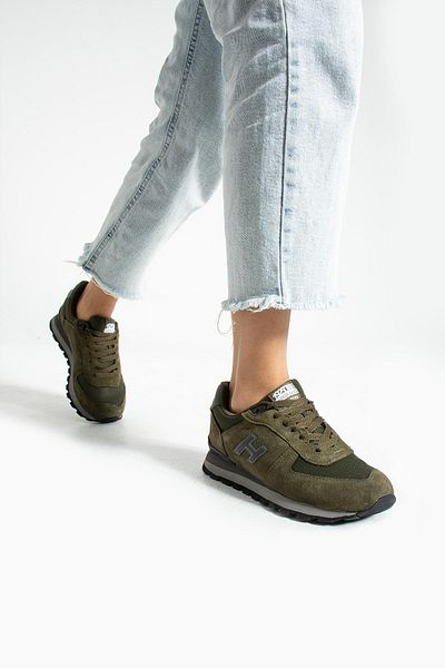 Hammer Jack Peru Pantofi sport de damă kaki din piele naturală