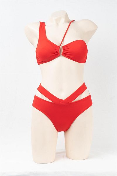 Eren Giyim Sailor Swimwear Women's One Shoulder Bikini Set
