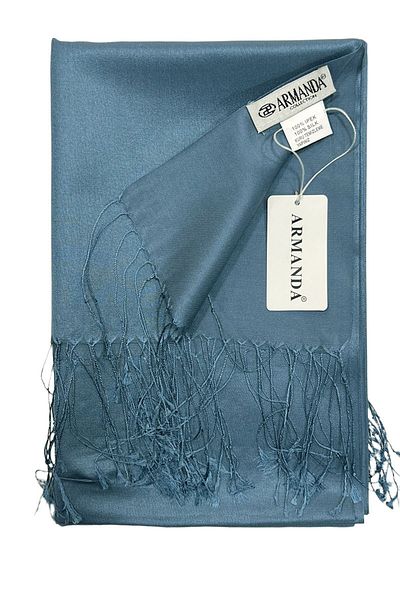 ARMANDA Μεταξωτό σάλι Indigo