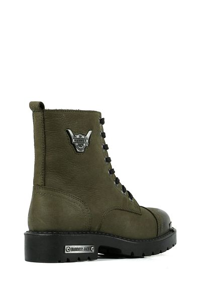 Hammer Jack Roller Boot Γνήσιο δέρμα Γνήσιο δέρμα Χακί Washed Nubuck Γυναικείες μπότες εξωτερικού χώρου