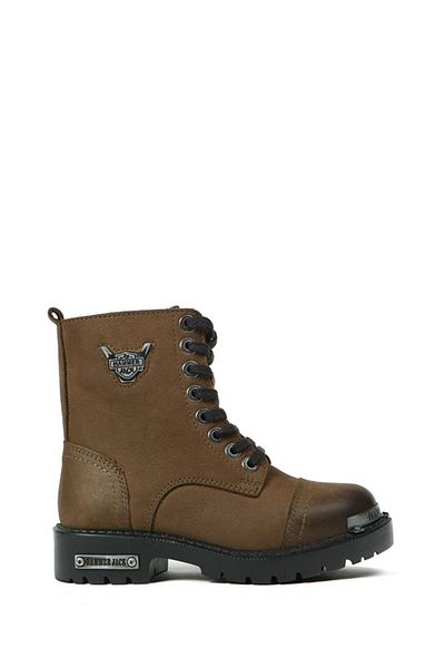 Hammer Jack Roller Boot Γνήσιο δέρμα Khaki Washed Nubuck Outdoor Παιδικές Μπότες