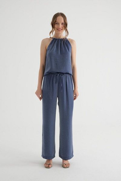Hiccup Pantaloni casual cu fermoar cu talie medie