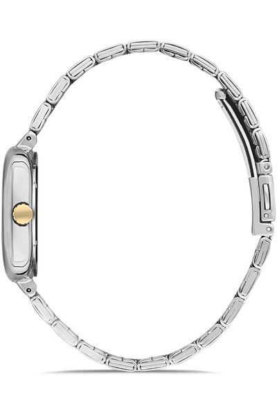 DAVID GUNER White Dial with Yellow White Coating Women's Watch Dg-8398La-D1