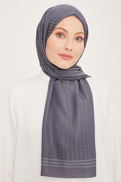 Armine Trend Diamond Shawl - 1 - Smoke 3332