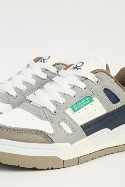 Benetton ®   Λευκά Εισαγόμενα Γυναικεία Αθλητικά Παπούτσια - BNI-11130