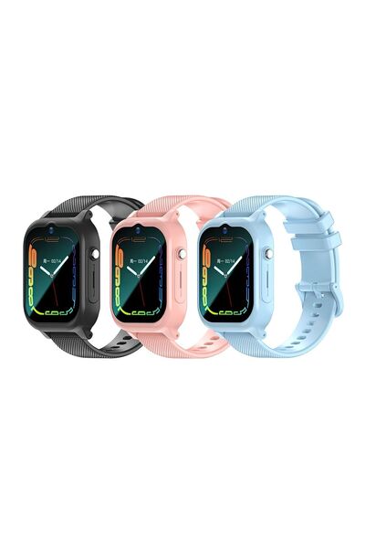 TMAX HARVOX 4G MAX SİM KARTLI GPS'Lİ ÇOCUK SAATİ (2 KORDON VE BOYUN ASKILIK KILIFI HEDİYEİ)-(2024 MODEL)