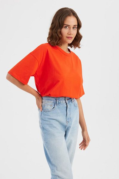 Hiccup Tricou relaxat cu mânecă scurtă cu decolteu