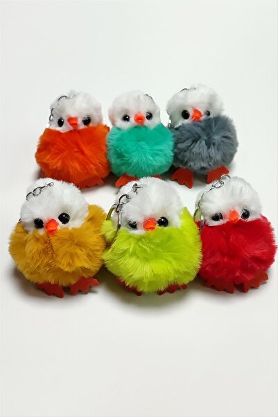 Genel Markalar Civciv Tüylü Peluş Anahtarlık 1 Adet