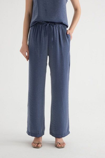 Hiccup Pantaloni casual cu fermoar cu talie medie