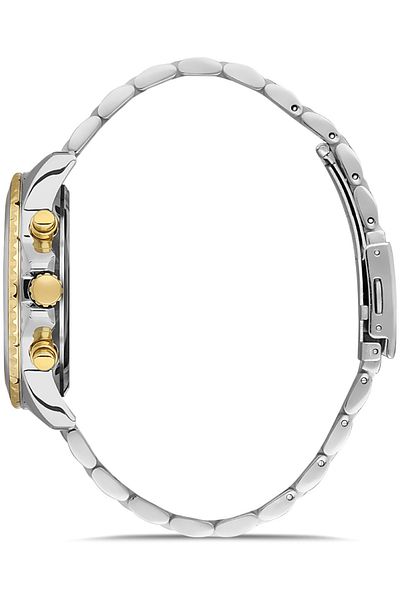 DAVID GUNER Yellow White Coated Black Dial Men's Wristwatch Dg-8243Ga-D2