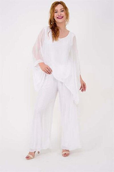 Hazinedan Italian Bat Sleeve Silk Blouse