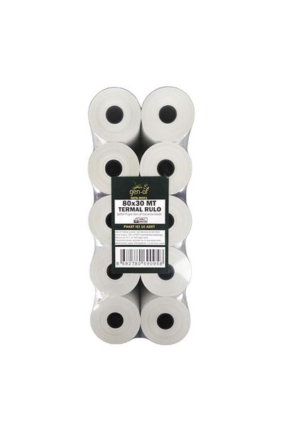 Gen-Of 80X30 Thermal Roller Pos Roller 200 Pcs (1 Box)