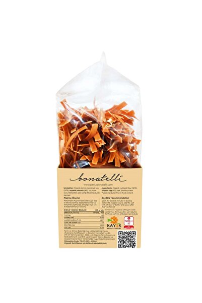 Bonatelli Organik Kırmızı Mercimek Çubuk Makarna 400 G
