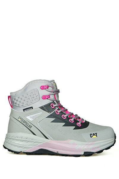 Caterpillar حذاء نسائي رمادي وردي مقاوم للماء للاستخدام الخارجي