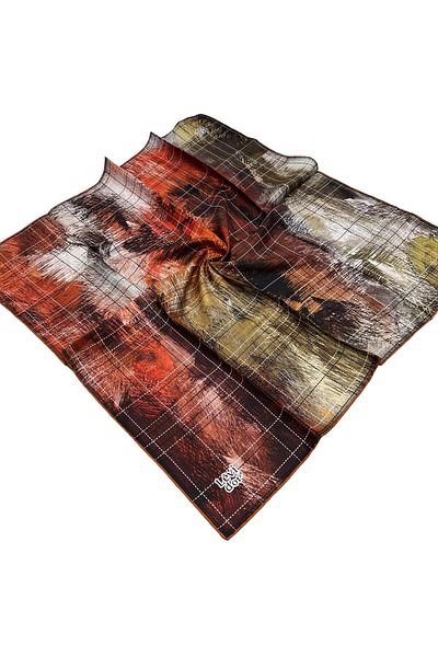 Levidor Copper Twill Silk Scarf - 3202-86