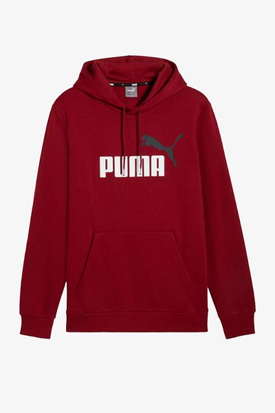 Puma Ess+ 2 Col Big Logo Hoodie Men's Red Sweatshirt 58676412