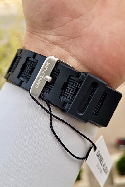 Daniel Klein Gri Siyah Renk Analog Dijital Ayarlanabilir Kordonlu Erkek Kol Saati Dkgnct1383