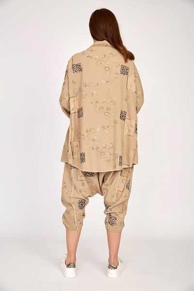 Bohem Stil Boho Salwar Trousers Asymmetrical Jacket Set