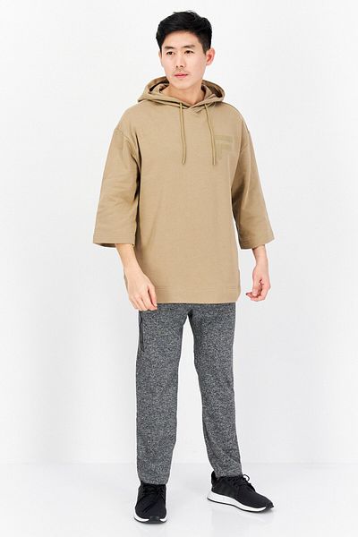Fila Men Sportswear Fit Training Hoodie, Tan