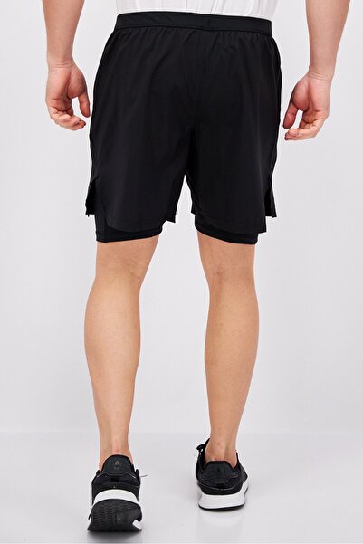 Reebok Men Sportswear Fit Brand Logo Training Shorts, Black