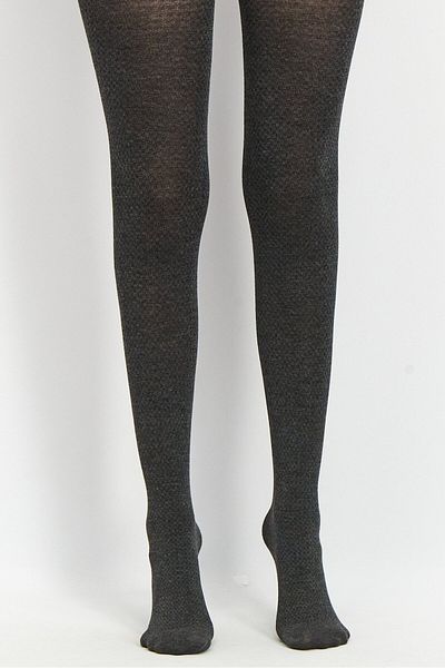 Tchibo Women Pull On Knitted Tights, Charcoal