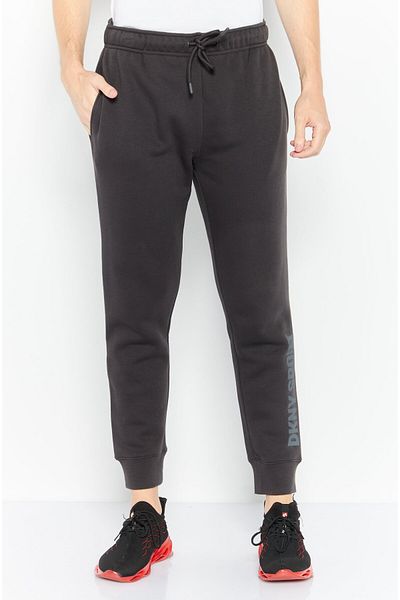 DKNY Sport Men Sportswear Fit Drawstring Training Sweatpants, Grey