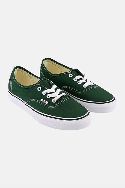 Vans Men Authentic Lace Up Tennis Shoes, Green