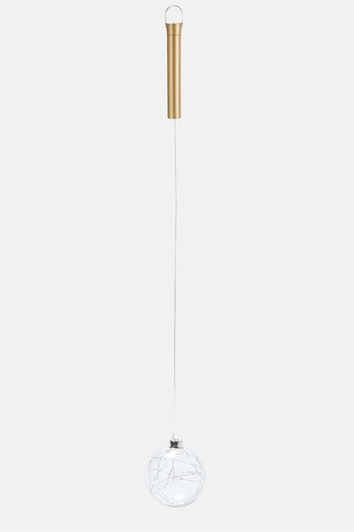 Tchibo Led Glass Ball 10 Dia Cm, Gold