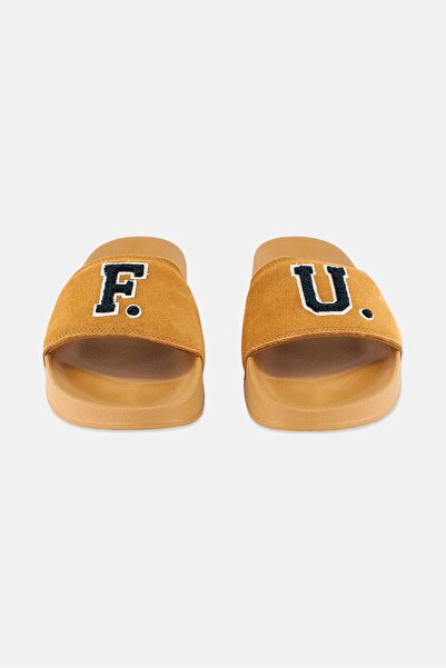 Puma Kid Girl X Fenty Leadcat Fenty Slides Slippers, Golden Brown and Scarab