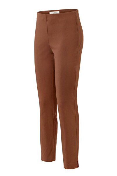Tchibo Women Stretch Fit Plain Dress Pants, Brown