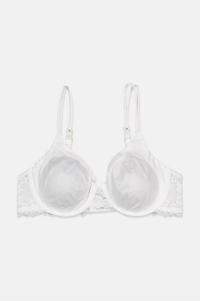 Tchibo Women Non,padded Lace Underwire Bra, White