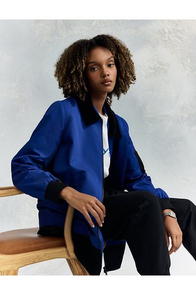 Kayra Jachetă Saks Blue Velvet Garnish