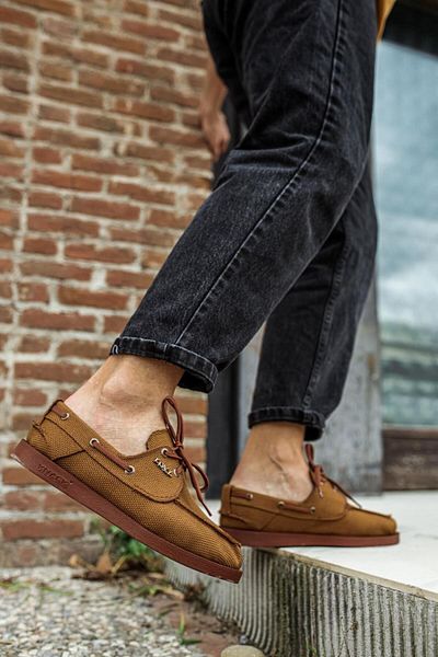 Knack Tan Linen Seasonal Shoes 008