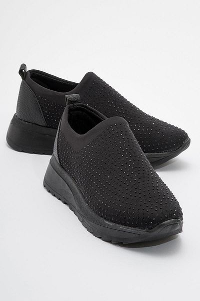 Ccway Pantofi sport de damă cu detalii Black Stone