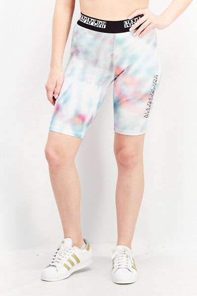 Napapijri Women Tie Dye Basic Shorts, Blue Combo