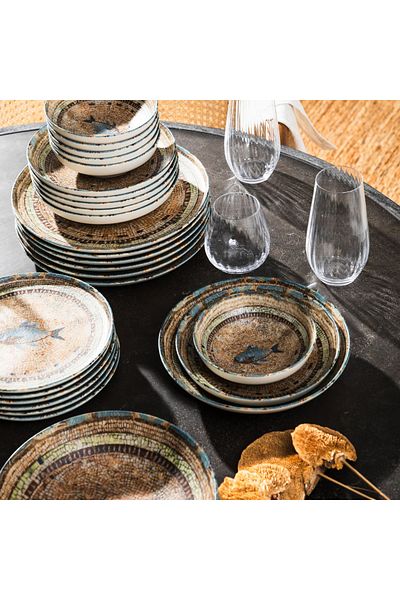 Mudo Home Lima Pasta Plate Set 21cm -6Pcs