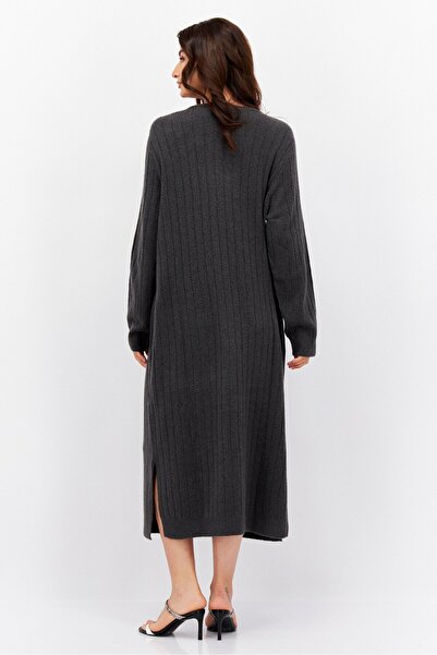 Fire & Glory Women Knitted Midi Dress, Grey