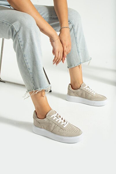 Hammer Jack Pantofi ocazional damă Olgea Beige Suede din piele naturală