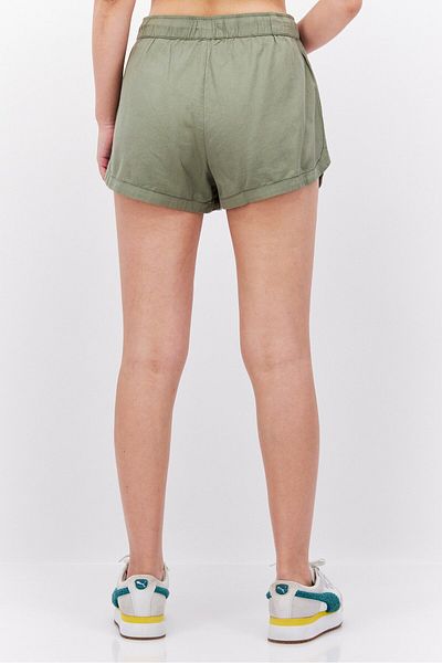 Roxy Women Solid Basic Shorts, Green