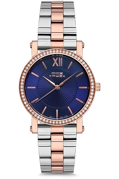 Dice Kayek Women's Pink Navy Blue Wristwatch Dk.1.Ag1159.09