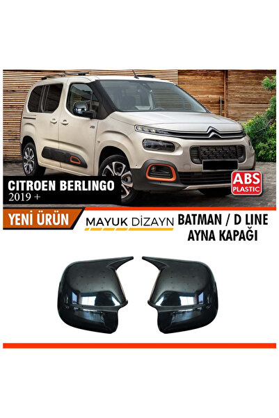 Mayuk Dizayn CİTROEN Berlingo (2019+) Batman Yarasa Ayna Kapağı + Montaj Band...