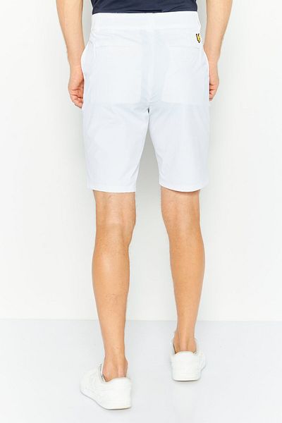 Lyle & Scott Men Regular Fit Brand Logo Chino Shorts, White