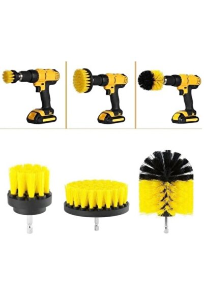 TTT مجموعة تنظيف الفرشاة المكونة من 3 قطع مثبتة على رأس المثقاب