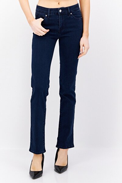 Levi's Women Regular Fit Washed Denim Jeans, Blue